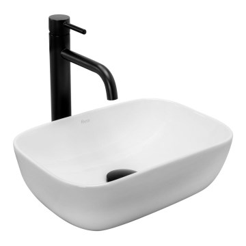 REA-U5667 - Tvättställ för bänkskiva BELINDA MINI 25x36 cm keramik/blank vit
