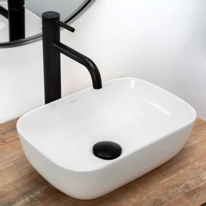 REA-U5667 - Tvättställ för bänkskiva BELINDA MINI 25x36 cm keramik/blank vit