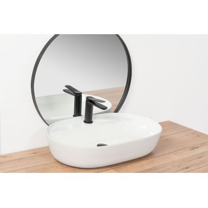REA-U7900 - Tvättställ för bänkskiva AURA 40,5x60,5 cm keramik/blank vit
