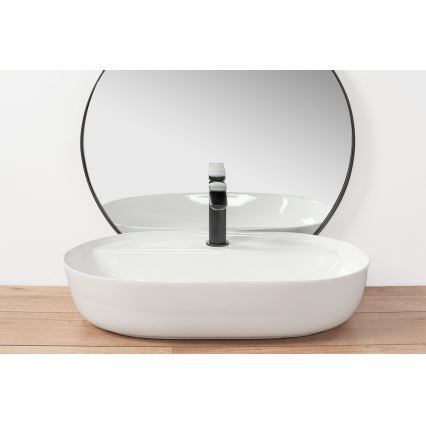 REA-U7900 - Tvättställ för bänkskiva AURA 40,5x60,5 cm keramik/blank vit