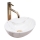 REA-U8014 - Tvättställ för bänkskiva SOFIA MINI 27x34 cm keramik/marmordekor