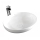 REA-U8198 - Tvättställ för bänkskiva CAROLA SLIM 39x51,5 cm keramik/blank vit