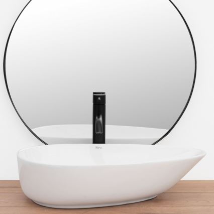 REA-U8536 - Tvättställ för bänkskiva GRETA 39x56 cm keramik/blank vit