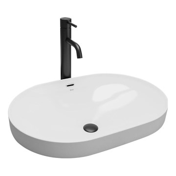 REA-U8700 - Ovanpåliggande tvättställ ARLETA 42x61,5 cm keramik/högblank vit