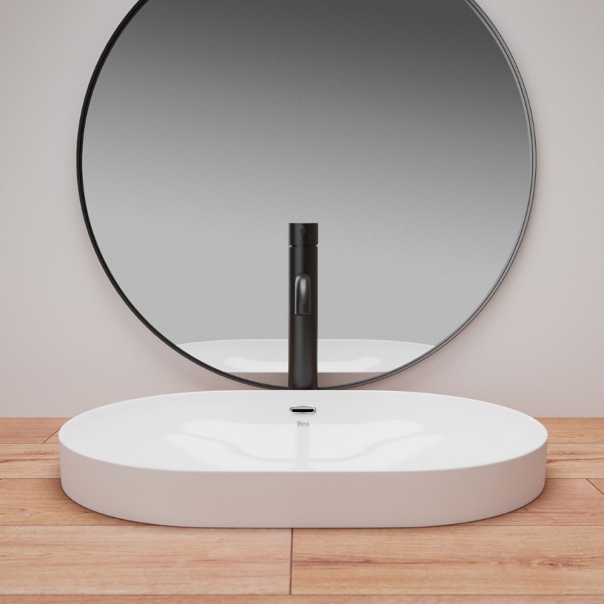REA-U8700 - Ovanpåliggande tvättställ ARLETA 42x61,5 cm keramik/högblank vit