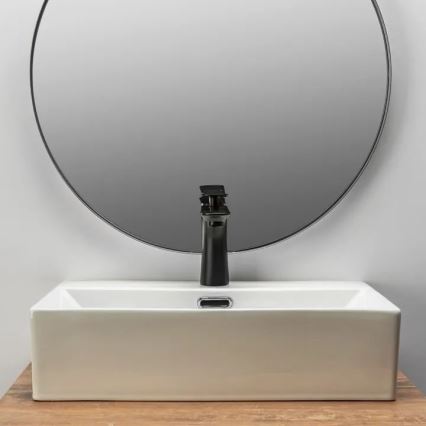 REA-U8701 - Tvättställ för bänkskiva BONITA 36 x 51 cm keramik/blank vit