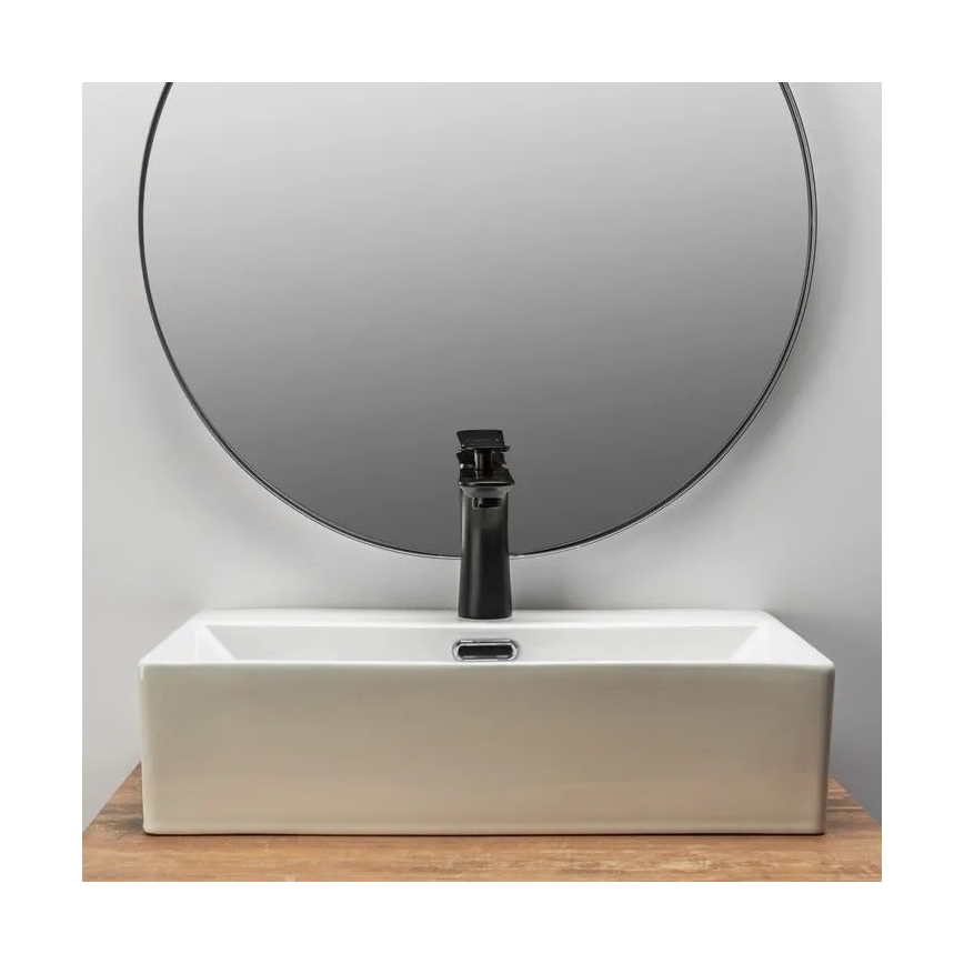 REA-U8701 - Tvättställ för bänkskiva BONITA 36 x 51 cm keramik/blank vit
