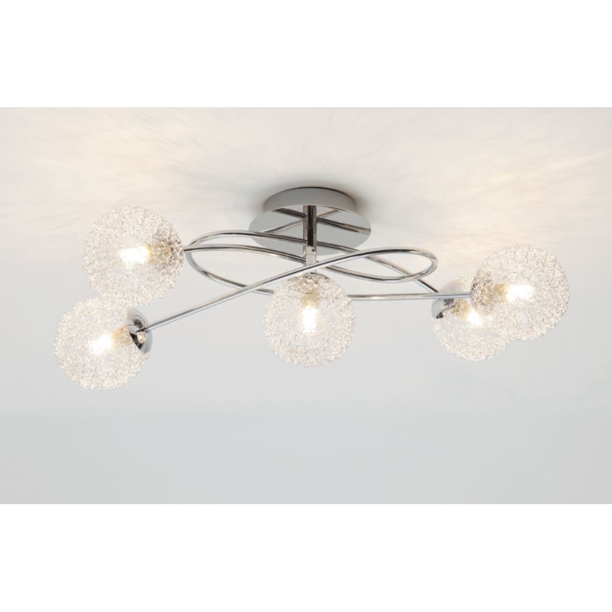 Reality - Fäst ljuskrona WIRE 5xG9/28W/230V