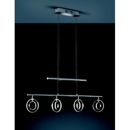 Reality - LED ljuskrona med upphängningsrem PRATER 4xLED/4,5W/230V
