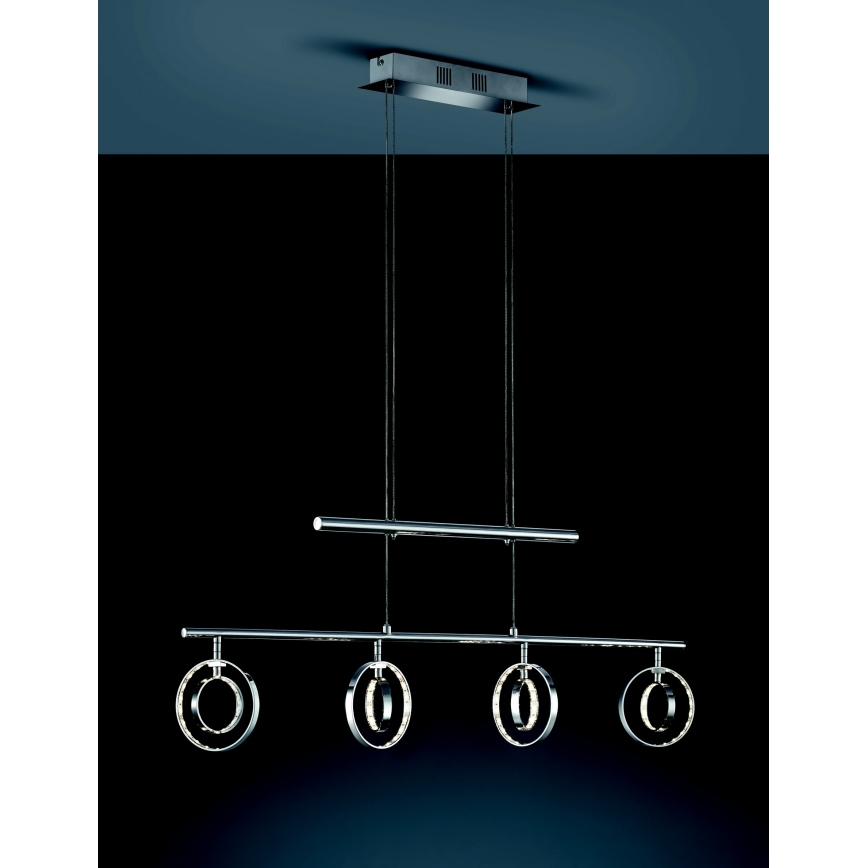 Reality - LED ljuskrona med upphängningsrem PRATER 4xLED/4,5W/230V