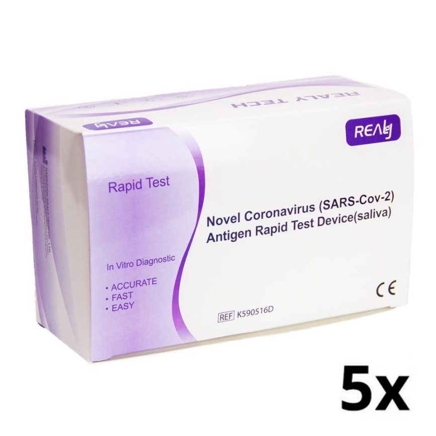 RealyTeach – antigen COVID-19 salivsjälvtest 5st