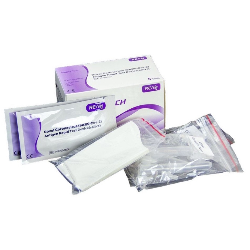 RealyTeach – antigen COVID-19 salivsjälvtest 5st
