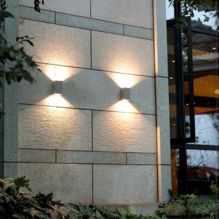 RED - Design Rendl - R10353 - Utomhus LED vägglampa  DIXIE 2xLED/5W/230V IP54