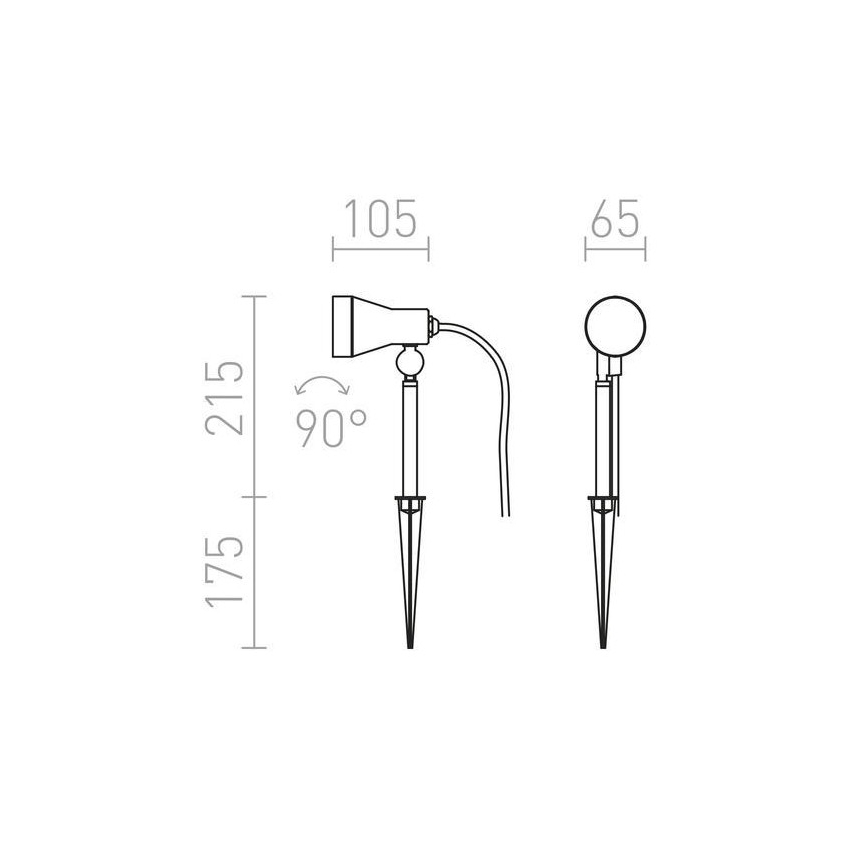 RED - Design Rendl - R10431 - Utomhusbelysning  DIREZZA 1xGU10/35W/230V IP54