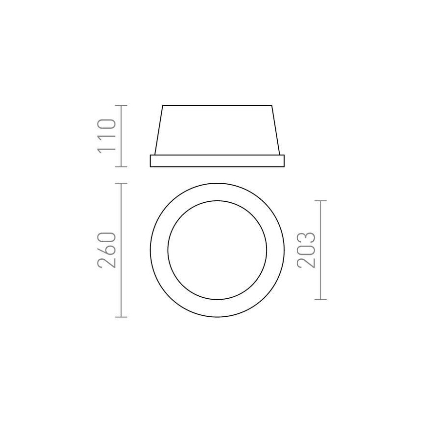 RED - Design Rendl - R10444 - Infälld belysning  MIA 2xE27/40W/230V