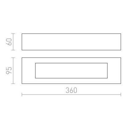 RED - Design Rendl - R10446 - Vägglampa  ROLO 2xE14/40W/230V