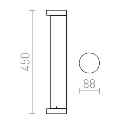 RED - Design Rendl - R11171 - Utomhus LED lampa  SONET LED/7W/230V IP54 antracit 