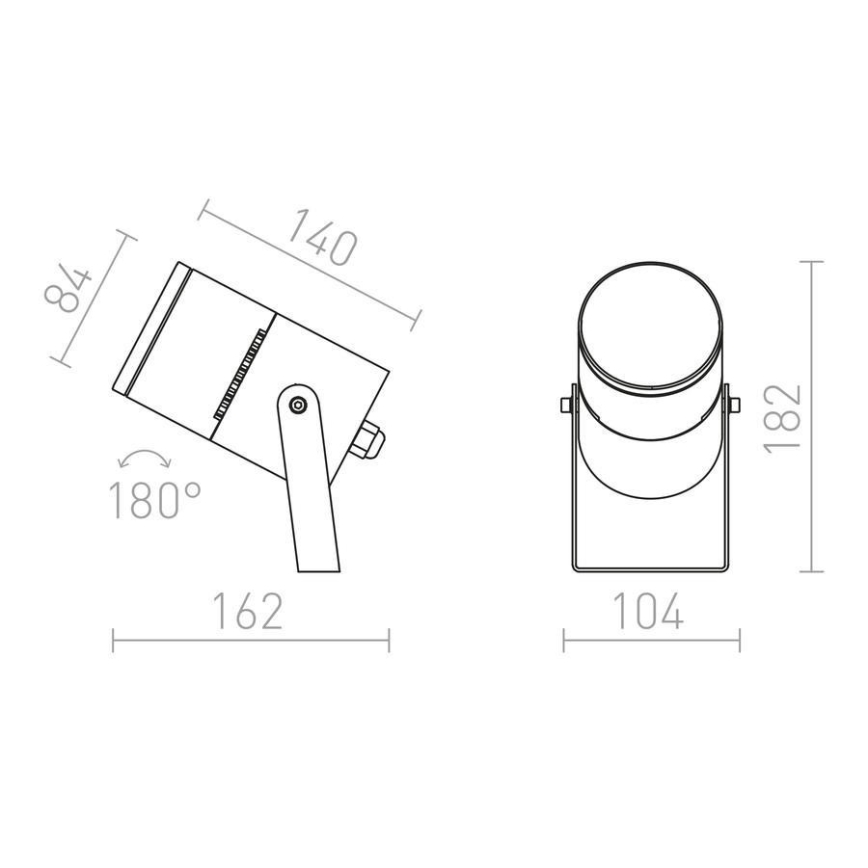 RED - Design Rendl - R11754 - Utomhus LED lampa  ROSS LED/9W/230V IP65