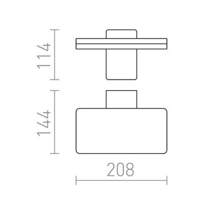 RED - Design Rendl - R11947- Utomhus LED vägglampa  RINA LED/12W/230V IP65