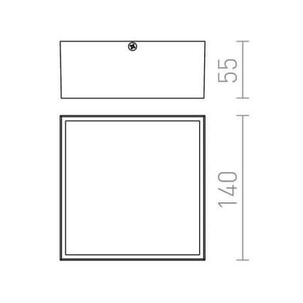 RED - Design Rendl - R11967 - Utomhus LED taklampa  BONO LED/4W/230V IP54