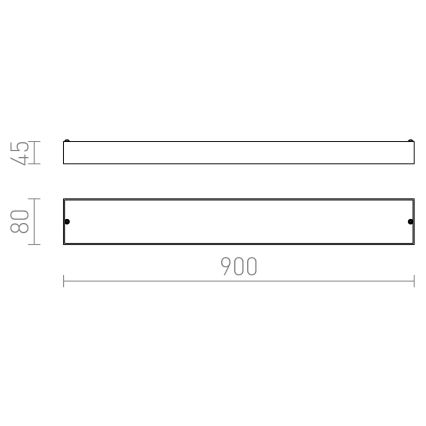 RED - Design Rendl - R11996 - LED Badrumsväggbelysning  MARINA LED/14W/230V IP44