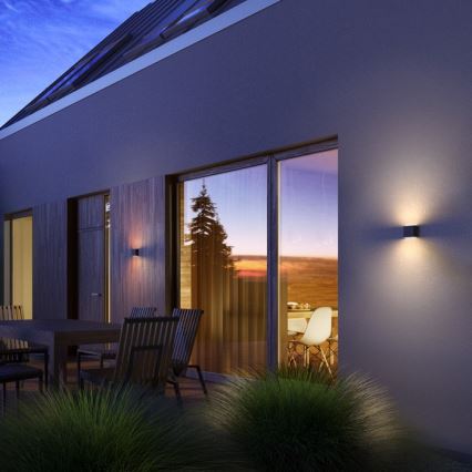 RED - Design Rendl - R12012 - Utomhus LED vägglampa  CHOIX 2xLED/3W/230V IP54