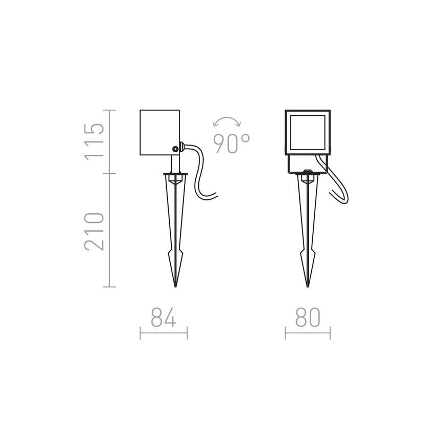 RED - Design Rendl - R12025 - Utomhus LED lampa  BORA LED/6W/230V IP54