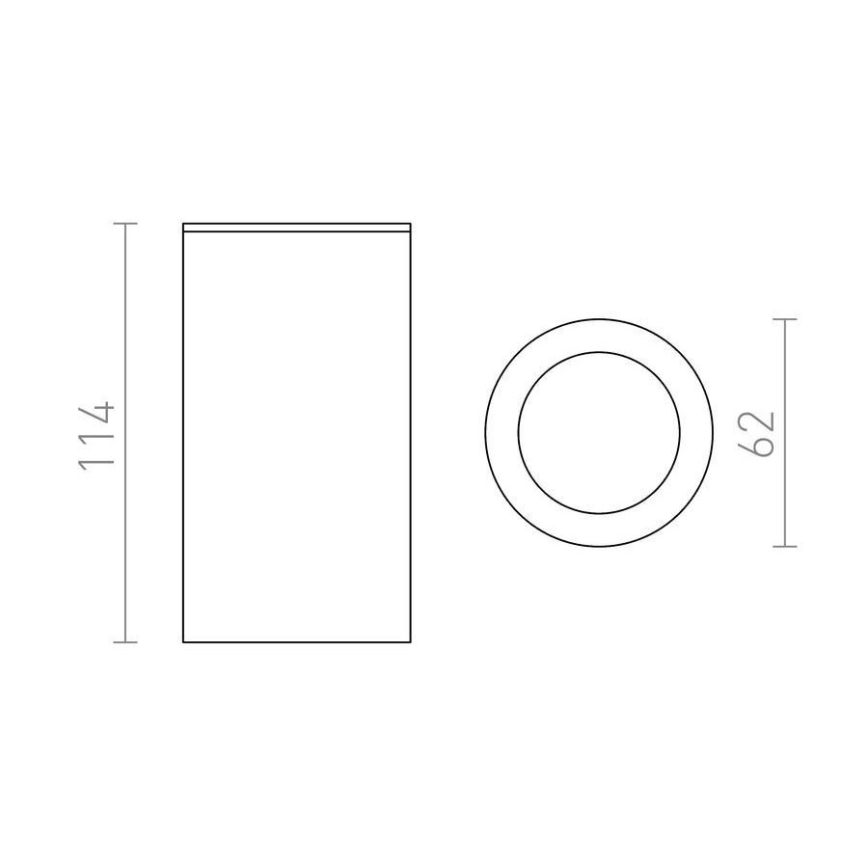 RED - Design Rendl - R12043 - Spotlight  MOMA 1xGU10/35W/230V vit 