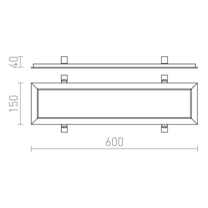 RED - Design Rendl - R12061 - LED upphängd takpanel  STRUCTURAL LED/22W/230V