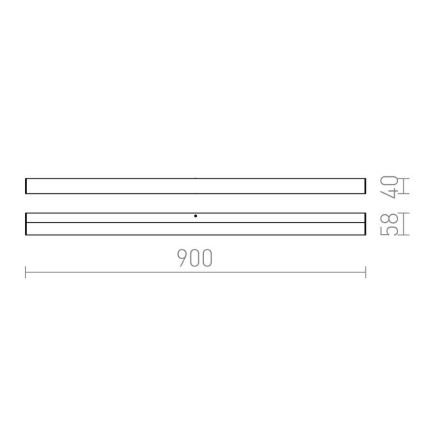 RED - Design Rendl - R12404 - LED Badrumsväggbelysning  LEVIA LED/18W/230V IP44