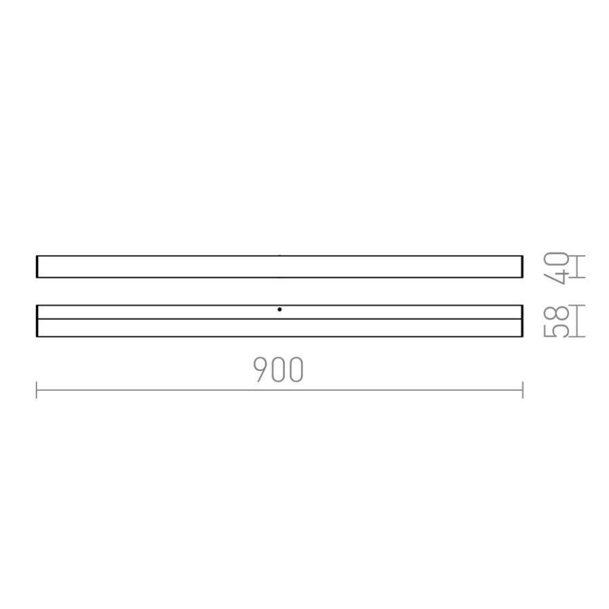 RED - Design Rendl - R12404 - LED Badrumsväggbelysning  LEVIA LED/18W/230V IP44