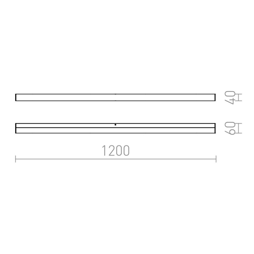 RED - Design Rendl - R12406 - LED badrum spegelbelysning  LEVIA LED/24W/230V IP44
