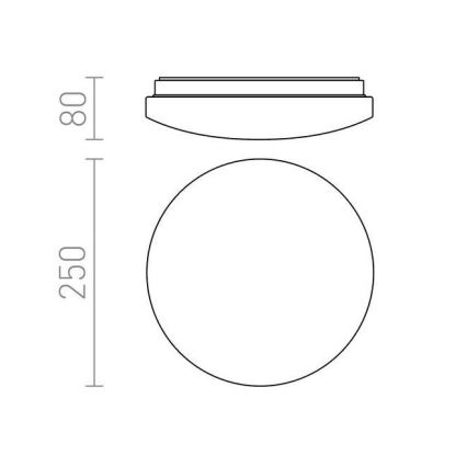 RED - Design Rendl - R12431 - LED taklampa SEMPRE LED/10W/230V
