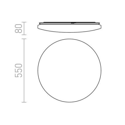 RED - Design Rendl - R12434 - LED taklampa SEMPRE LED/56W/230V rund