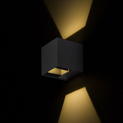 RED - Design Rendl - R12557 - Utomhus LED vägglampa  CARRE 2xLED/3W/230V IP54