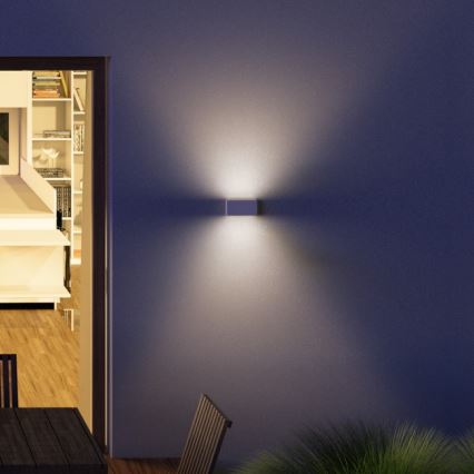 RED - Design Rendl - R12573 - Utomhus LED vägglampa  TORINO 2xLED/5W/230V IP54
