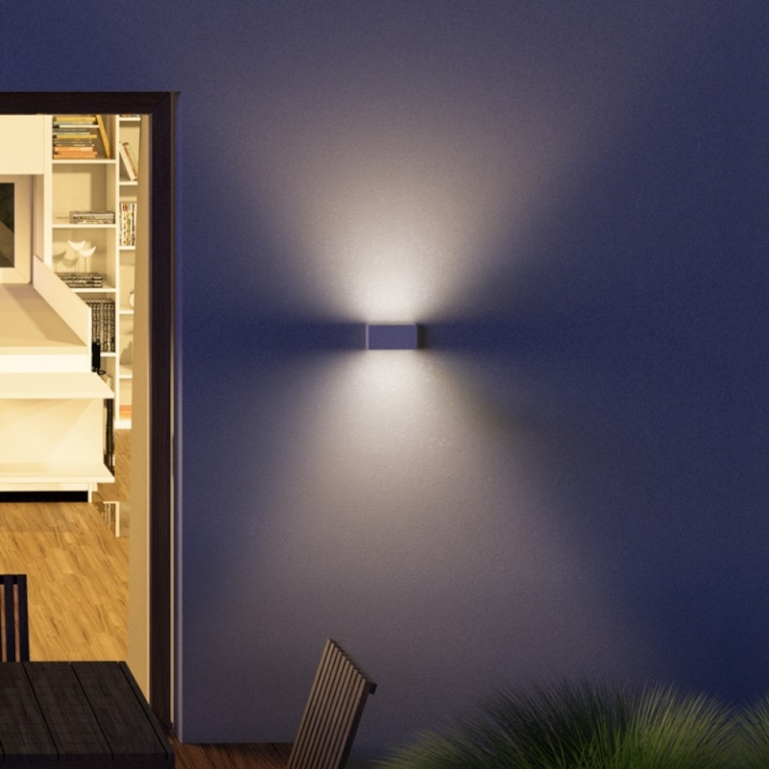 RED - Design Rendl - R12573 - Utomhus LED vägglampa  TORINO 2xLED/5W/230V IP54