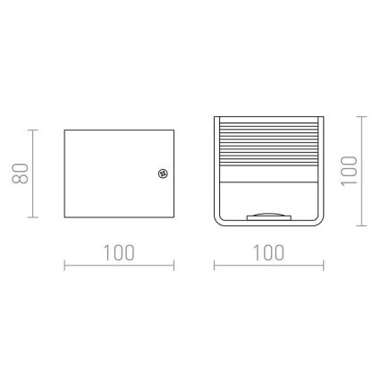 RED - Design Rendl - R12598 - LED vägglampa  ONYX LED/5W/230V vit 