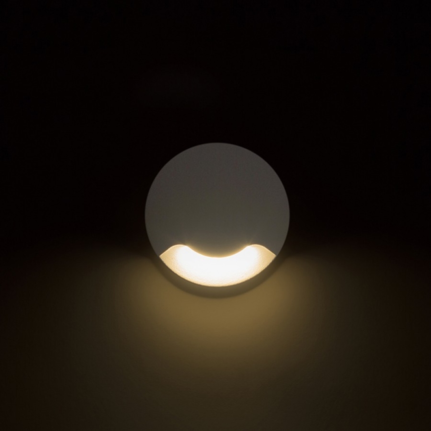 RED - Design Rendl - R12615 - LED Utomhus  vestavné lampa  KICK LED/1W/230V IP54