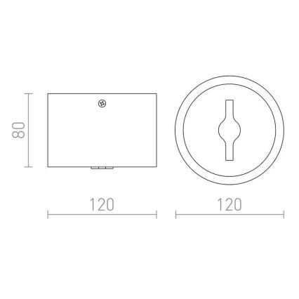 RED - Design Rendl - R12633 - LED ljusreglerad spotlight  KELLY LED/15W/230V vit 