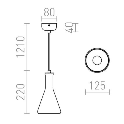 RED - Design Rendl - R12663 - Ljusskrona med upphängningsrem  PULIRE 1xE14/28W/230V