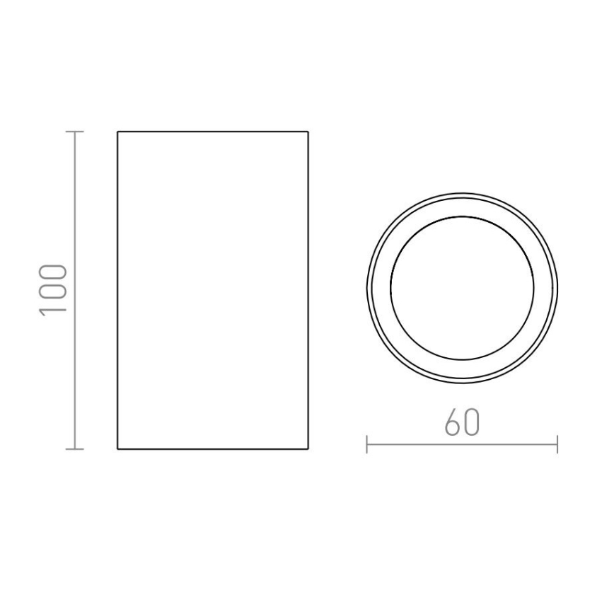 RED - Design Rendl - R12668 - Spotlight  GAYA 1xGU10/35W/230V