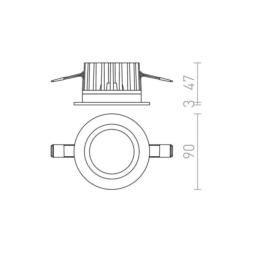 RED - Design Rendl - R12716 - LED badrum upphängd taklampa  TOLEpå 8W/230V IP44