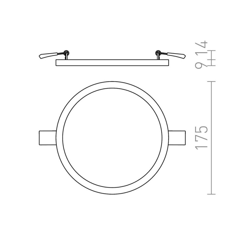 RED - Design Rendl - R12765 - LED upphängd taklampa  HUE LED/18W/230V