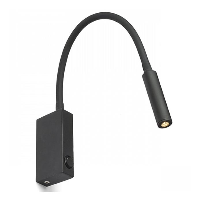 RED - Design Rendl - R12945 - LED vägglampa EKE LED/3W/230V svart 