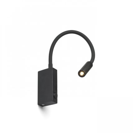 RED - Design Rendl - R12945 - LED vägglampa EKE LED/3W/230V svart 