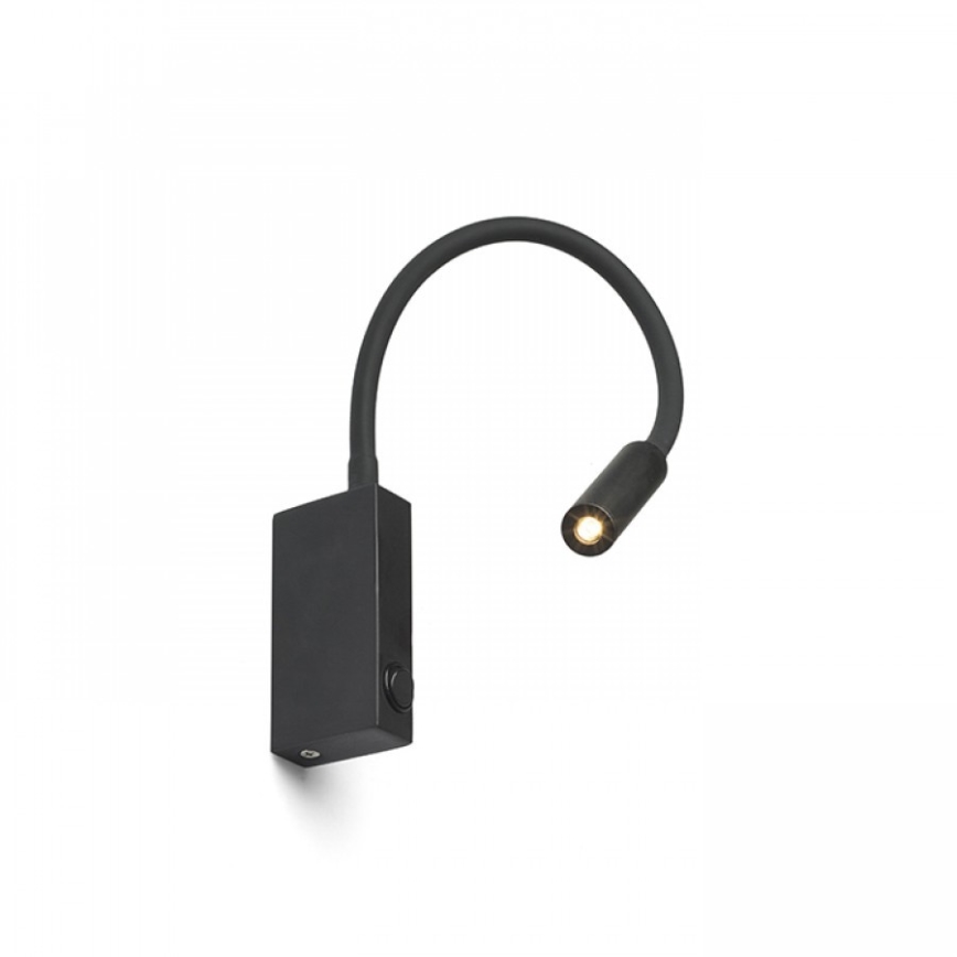 RED - Design Rendl - R12945 - LED vägglampa EKE LED/3W/230V svart 