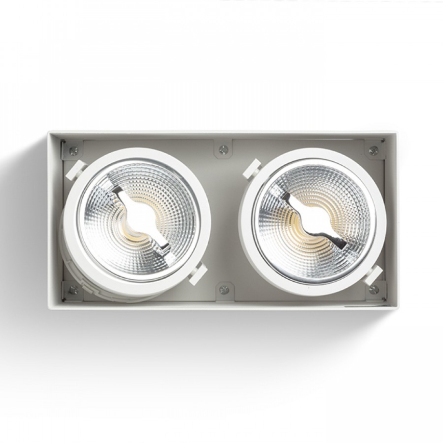 RED - Design Rendl - R13362 - LED spotlight  JAMES 2xLED/15W/230V