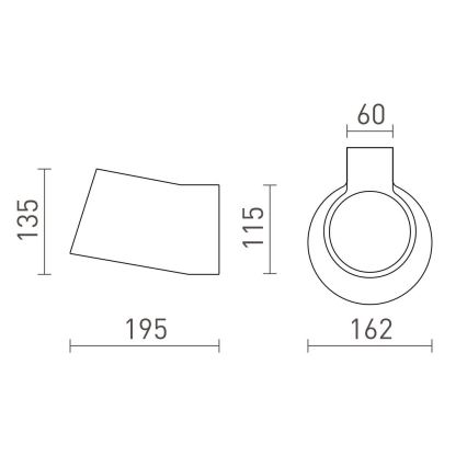 RED - Design Rendl - R13520 - Vägglampa  BENITA 1xE14/25W/230V