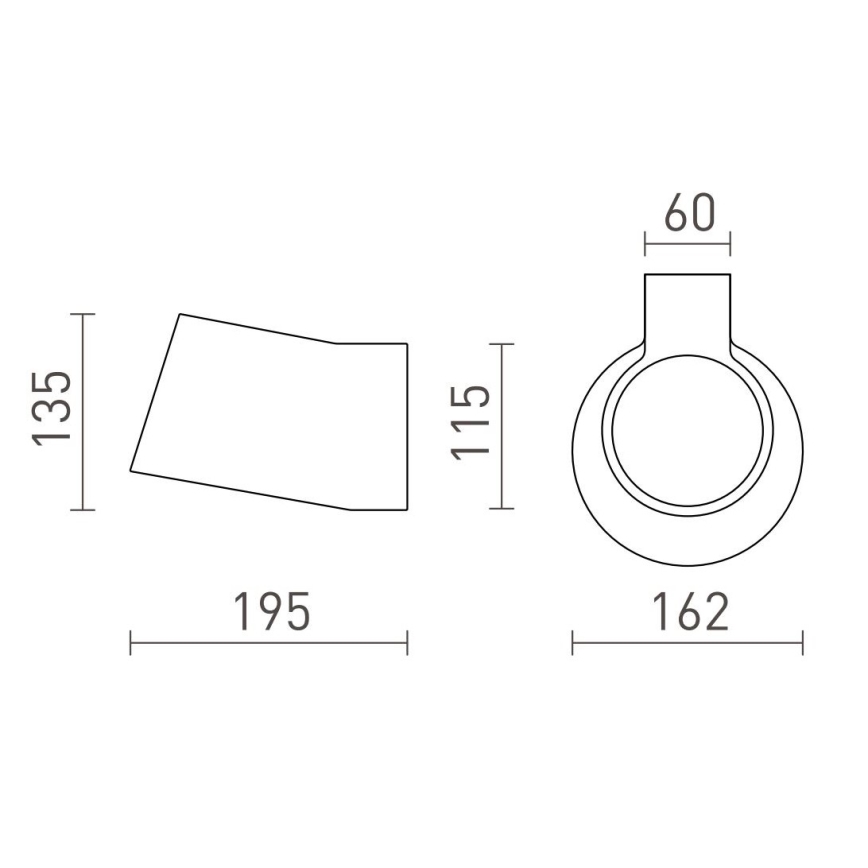 RED - Design Rendl - R13520 - Vägglampa  BENITA 1xE14/25W/230V